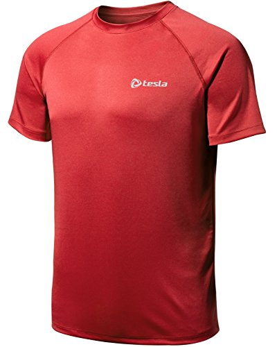 Tesla Men's HyperDri Short Sleeve T-Shirt Athletic Cool Running Top MTS03