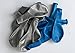 Produktbild Sachsen Versand 50 blau-silber-metallic-Luft-Ballons-glänzend-metall-Feier-Deco-Geburtstag-Fete-Helium-geeignet EU Ware