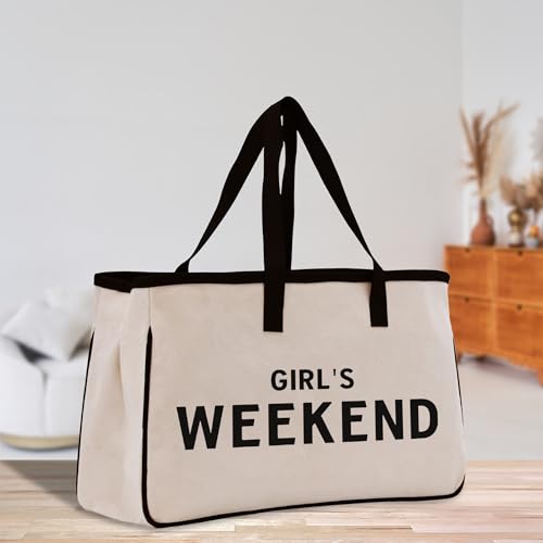 Image of VANESSA ROSELLA 100% Cotton Natural Canvas with Black Piping | Large Reusable Travel, Beach & Everyday Bag