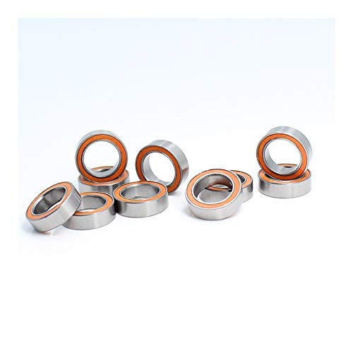 Rodamiento MR128RS para coches RC hobby y camiones electricos con sellado naranja de diez piezas