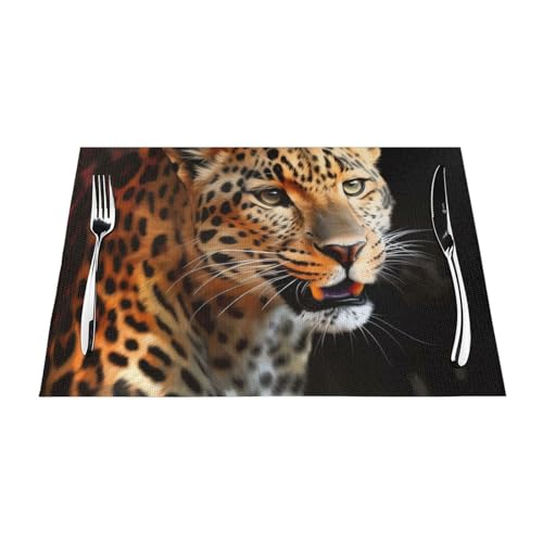 Sets de table tissés haut de gamme antidérapants pour réceptions