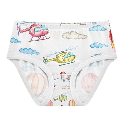 Colorful Air Vehicles Helicopters Toddler Girls's Underwear 2T 202c1377
