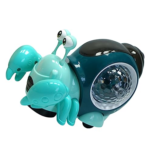 TOYANDONA 4 Piezas De Cangrejo Ermitaño De Inducción Juguete Electrónico para Gatear Juguetes para Niños Juguetes para Niños Juguete Interactivo para Caminar Juguetes Educativos