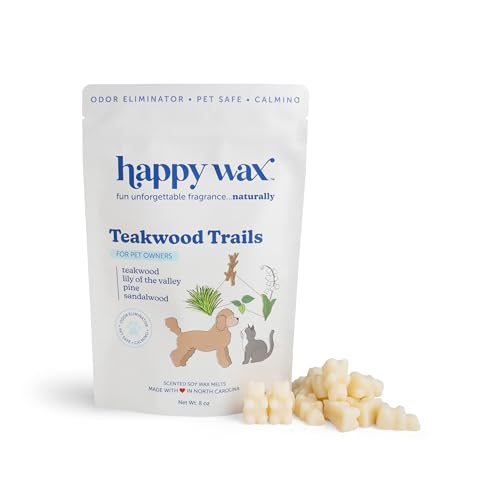 Happy Wax Teakwood Trails Wax Melts for Pet Owners – Odor