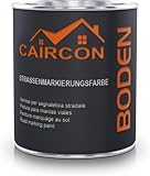 CAIRCON Markierungsfarbe Parkplatzfarbe Straßenmarkierungsfarbe WEISS - 750ml