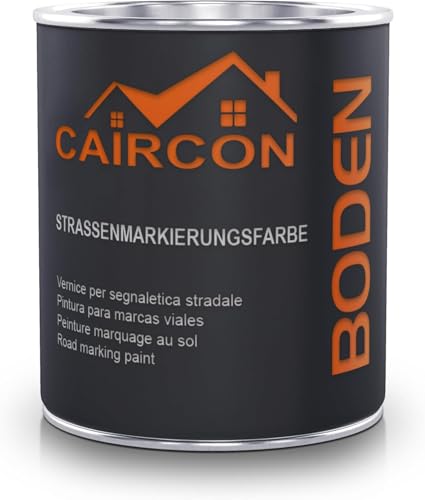 CAIRCON Markierungsfarbe Parkplatzfarbe Straßenmarkierungsfarbe SCHWARZ - 750ml