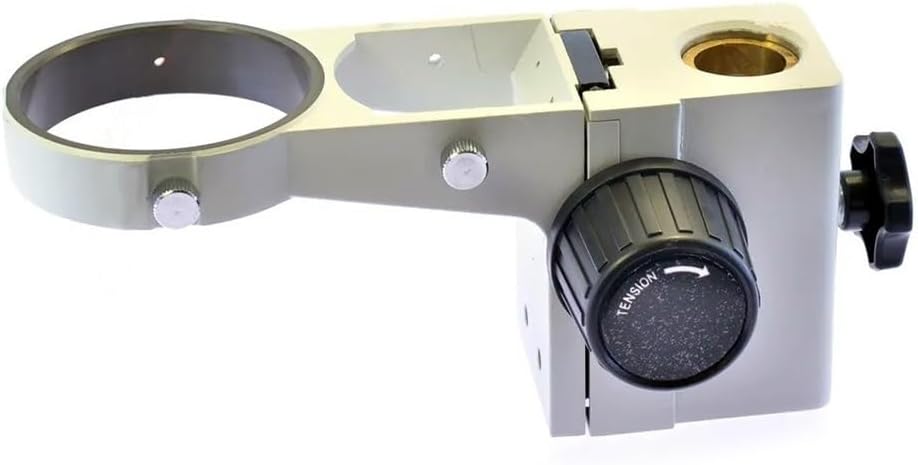 Microscope Accessories Kit A1 Metal Stereo Zoom Microscope Focus Arm Adjustment Microscopio Head Holder 76MM Pillar Stand Arbor for Trinoculars Microscope Slides