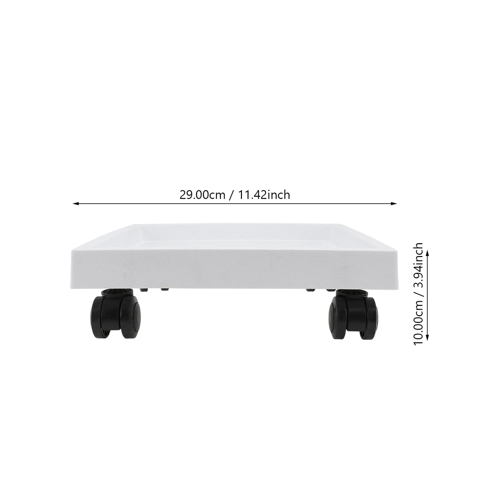 Chariot à roulettes pour pot de fleurs d'intérieur et d'extérieur avec roulettes 29 cm