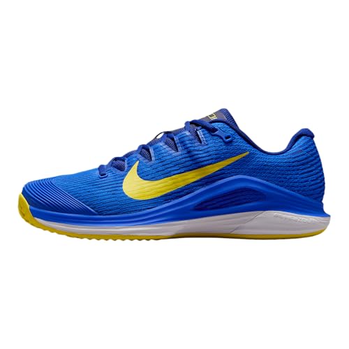 Nike Vapor 12 Men's Clay Court Tennis Shoes (Racer Blue/Deep Royal Blue/White/Lightning)