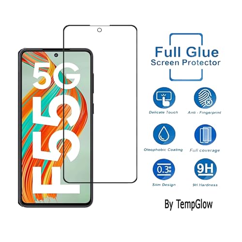 Image of Screen Protector for Samsung Galaxy F55 5G | M55 5G (Black) Tempered Glass Edge-to-Edge 6D Screen Guard With Installation Kit.