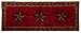 HiEnd Accents Star Print Rug, 24 by 60-Inch, Red