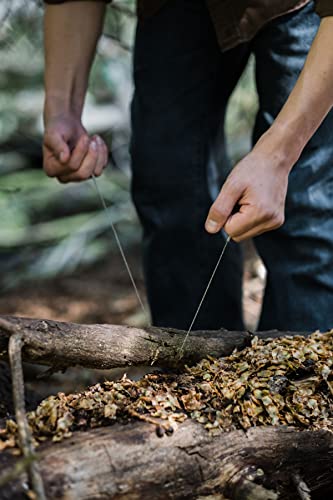 Barebones Wire Saw - Strong Stainless Steel Wire Saw - Strong Poly Bag - Walnut Ultra Lightweight Wire Saw - Hand Tools #TOP5