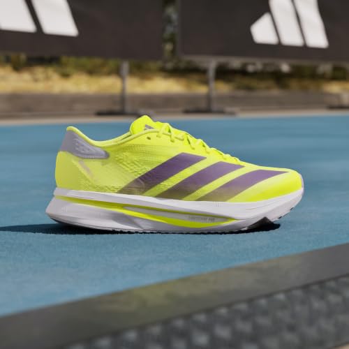 adidas Herren Adizero Sl2 Shoes, solar Yellow/Aurora Plum/Powder Plum, 45 1/3 EU – Ansicht 2