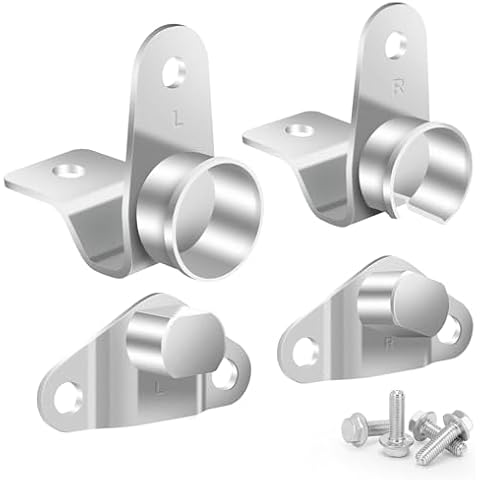 Tailgate Hinge Kit Compatible with 1999-2007 Chevrolet Chevy Silverado GMC Sierra 1500 1500HD 2500 2500HD 3500 Classic | 2005-2006 Hummer H1 H2 H3, Replaces # 38642,15074252,15074253,15078745,15078746 Cover