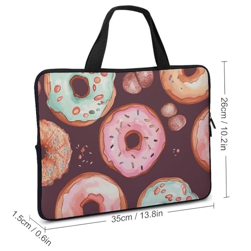 Housse antichoc pour ordinateur portable 13 pouces pochette PC donuts