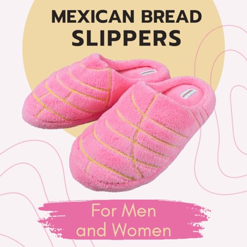 Concha Slippers - Pan Dulce - Mexican Bread Pantuflas for Men and Women - Mexican Mom Gifts - Mexico Slippers - Regalo Para Mujer4