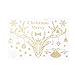BESTOYARD Weihnachten Fensterbild Wandaufkleber Rentier Merry Christmas Glocke Selbstklebend PVC-Sticker Weihnachtsaufkleber (Golden)