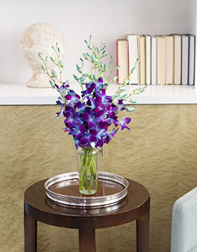 Image of KaBloom-10 Blue Orchid Bouquet,Flowers for Valentine, Mother's Day