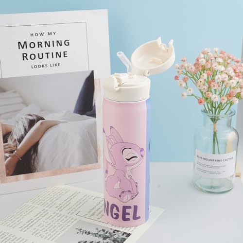 OIDOJHID-Cute-Stitch-Water-BottleCartoon-Anime-Water-Bottle-Cup-with-StrawQuick-Open-Insulated-Bottle-for-Girls-480ml-A