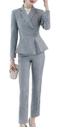 Women’s Formal Office Lady Work Suits Two Pieces Office Lady Business Suits for Women Slim Blazer Jacket&Pant/Skirt