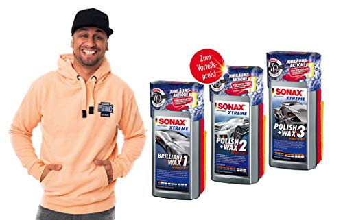 SONAX XTREME Brilliant Wax 2017410, 1 actieset 70 jaar (500 ml) vloeibare harde was, incl. gratis applicatiespons en… - Image 4