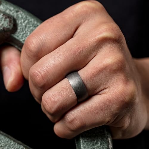Image of ThunderFit Silicone Rings for Him and Her, Rubber Engagement Bands Unisex - 1 /4 /5 /7 /8 Variety Multipack
