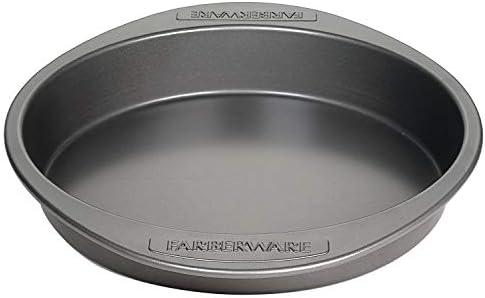 Farberware Nonstick Bakeware Baking Pan / Nonstick Cake Pan, Round - 9 Inch, Gray
