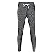 Price comparison product image Auied Mens Joggers Striped Patchwork Elasticated Waist Casual Drawstring Sweatpants Trouser Long Pants Sweatpants for Workout Black