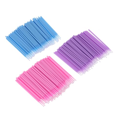 ARTSEWPLY Micro Applicator Brush 300pcs Cotton Swabs Non-linting Eyelash Extension Removal Tool for Professional Diy