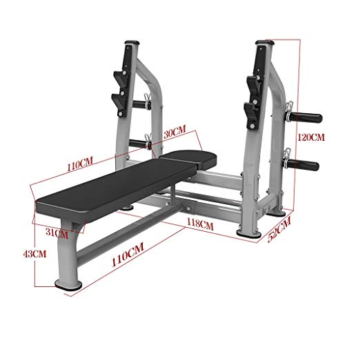 Training Bench Bench Press Commercial Weightlifting Bed Adjustable Olympic Weight Bench with Leg Developer and Squat Rack Lifting Machine Fitness Equipment Weight Bench (Color : Black)