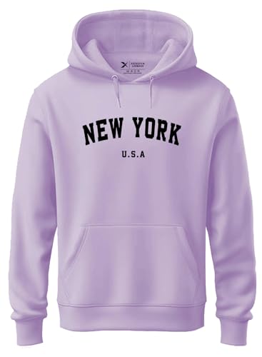 Image of XENOVAURBAN Hoodie for Men /Women | Unisex fit Cotton Fleece Hooded Sweatshirt - NEWYOR1