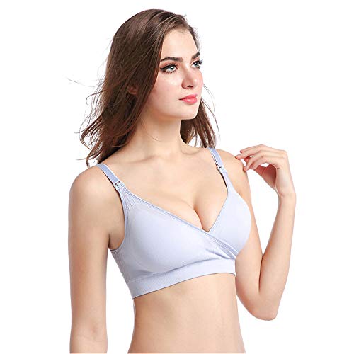 Masrin Frau Alltags-BH Sexy Drahtloser Push-Up-Sport-BH mit vorderem Kreuzverschluss und verstellbarem Schultergurt Plus Size Dessous Unterwäsche für Körbchen A-F(M,Schwarz)