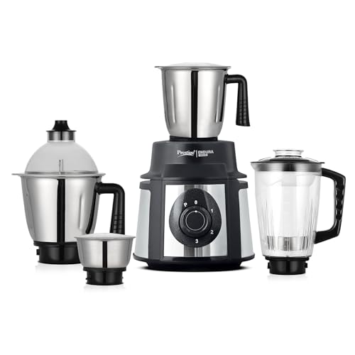 Prestige Endura 1000 Watt Mixer Grinder with 4 Jars | Heavy-Duty ...
