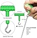 Alomejor Fishing Knot Puller Knotter Tie Tester Tightener Terminal Tackle Puller Knot Tool with T Handle Design for Carp Fishing Tackles(Green)
