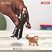 Schleich Harry Potter - Hermonie and Crookshanks Cat Figurines - 2 PC Harry Potter Set - Wizarding World Collectible Figures for Kids and Adults - Toys for Ages 6+ | 42635