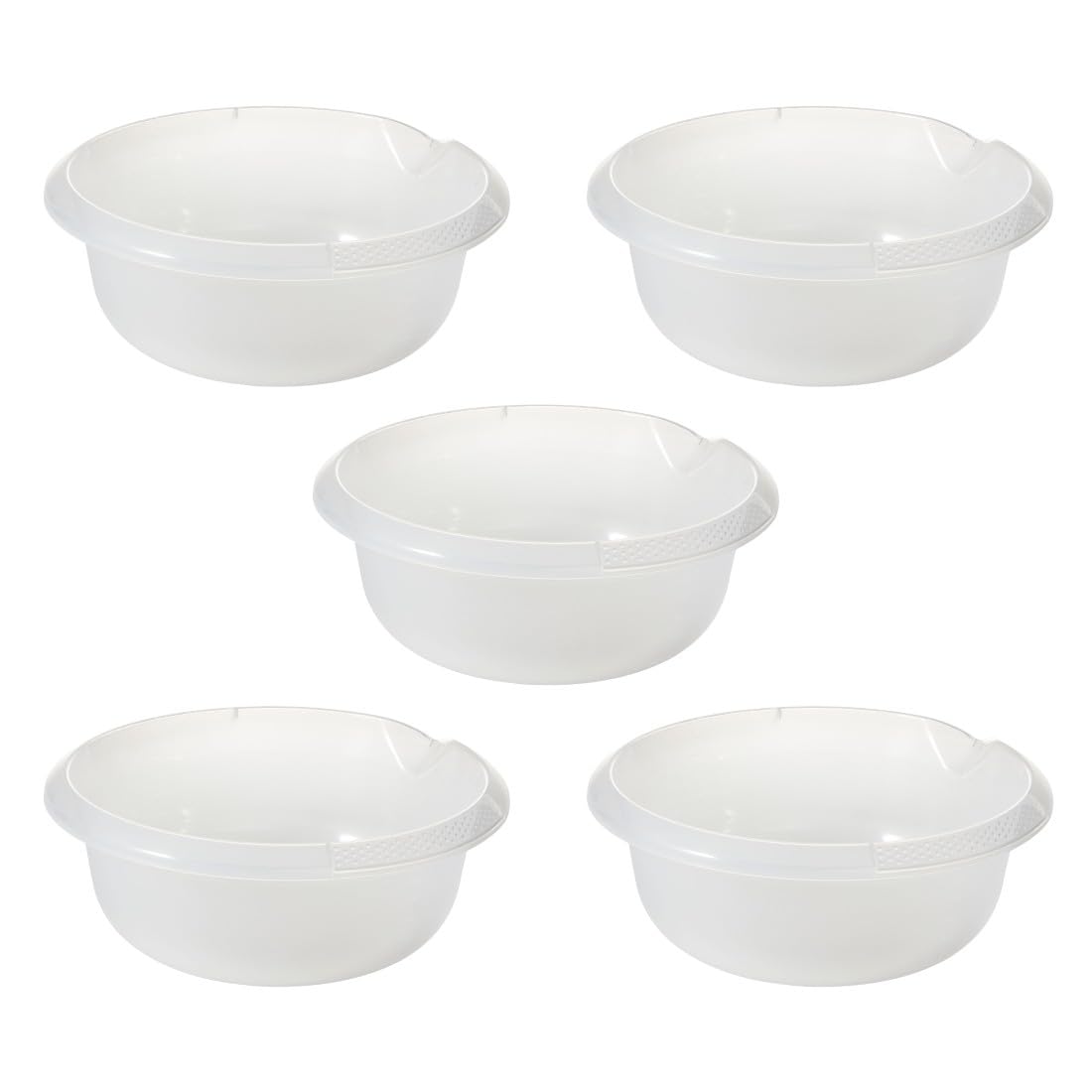 keeeper björk 5x Universal-Schüssel mit Ausguss, Rund, 3,5 l, Ø 28 cm, Transparent