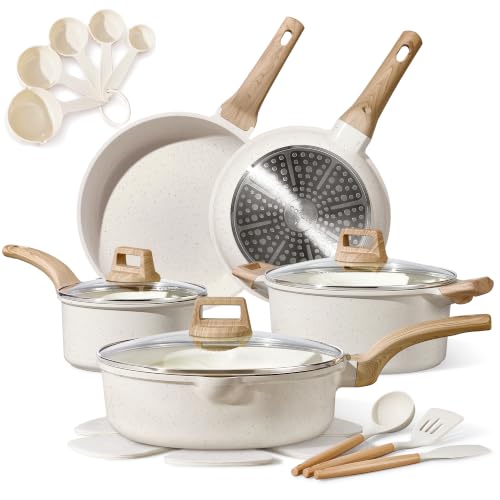 CAROTE 20pcs Pots and Pans Set, Nonstick Cookware...