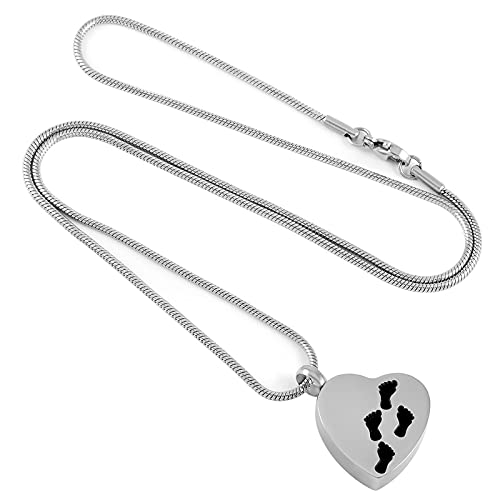 Ciondolo A Cuore Per Ceneri Urna – Gioiello Ricordo Mamma E Papà – Acciaio Inox Con Catena – Ipoallergenico - 3
