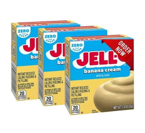 (Pack of 3) Banana Cream Instant Reduce Calorie Pudding &