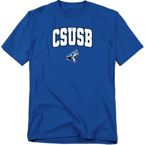 LOGOVISION California State University San Bernardino Arch Logo Unisex Adult T Shirt, Royal, Large