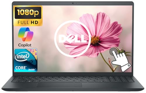 Dell �^�b�`�X�N���[�� 15.6�C���` FHD �r�W�l�X�m�[�g�p�\�R���R���s���[�^ Copilot AI���� Intel 10-Core i5�v���Z�b�T�[ 8GB RAM 512GB �X�g���[�W (256GB SSD+256GB�h�b�L���O�Z�b�g)�AWi