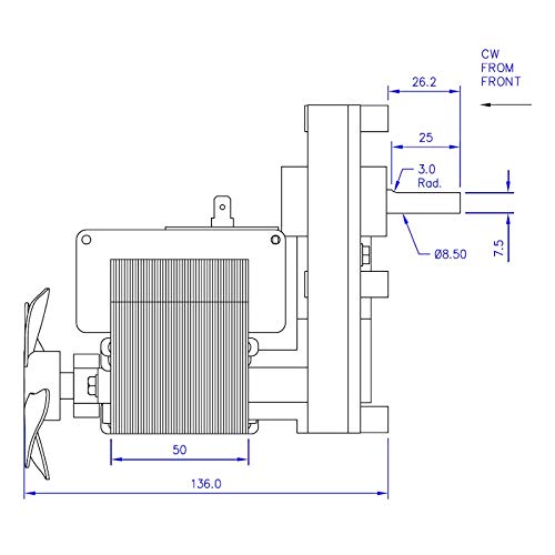 Easyricambi Motoriduttore per Stufa a Pellet