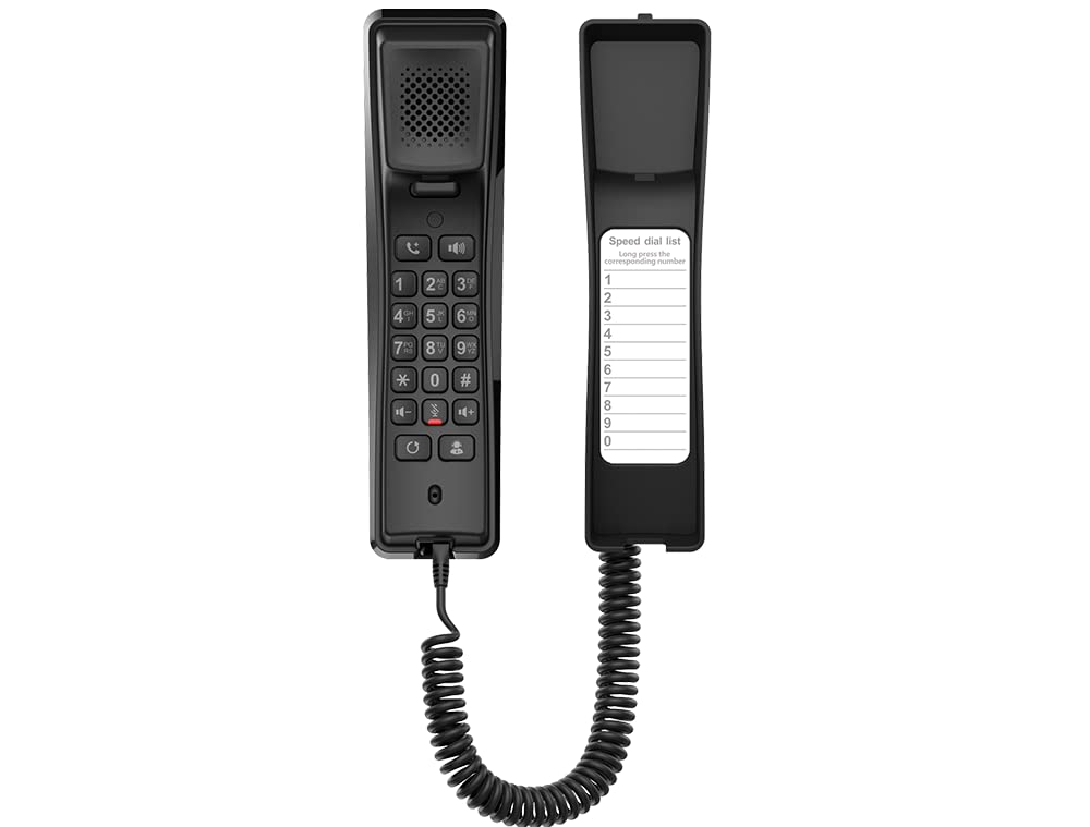 Fanvil H2U Compact IP Phone Hoteltelefon schwarz