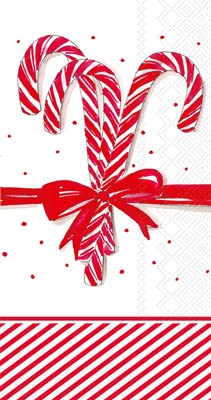 Bundle-of-2-Boston-International-Paper-Candy-Cane-Cocktail-Napkins-And-Guest-Towels Bundle of 2 Boston International Paper Candy Cane Cocktail Napkins And Guest Towels