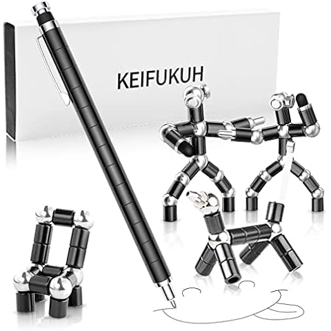 Fidget Gel Pens Geschenke für Männer - Vatertagsgeschenk Herrentag, Männertag Geschenke Gadgets für Papa, Männ Geschenk für Ihn, Lustige Geburtstagsgeschenk Jungen Geschenke für Kinder, Schwarz Cover
