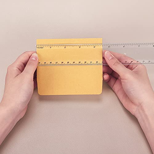 Color Plastic Ruler Straight Ruler Assorted Color Ruler Measuring Tool 12 Inch Ruler Set Rulers Bulk 3 Pack - Thumbnail 5