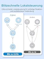 EIGHTREE Zigbee Steckdose mit Stromverbrauchsmessung, 16A, Sprachsteuerung, Zeitplan & Timer, Zigbee Hub erforderlich, Zigbee Smart Steckdose kompatibel mit Home Assistant, SmartThings, Alexa – Ansicht 4