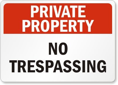 SmartSign 18 x 24 inch “Private Property - No Trespassing” Metal Sign, 80 mil Laminated Rustproof Aluminum, Red, Black and White, Made in USA