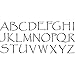 Delta Creative Stencil Mania Stencils, 7 by 10-Inch, Papyrus Alphabet