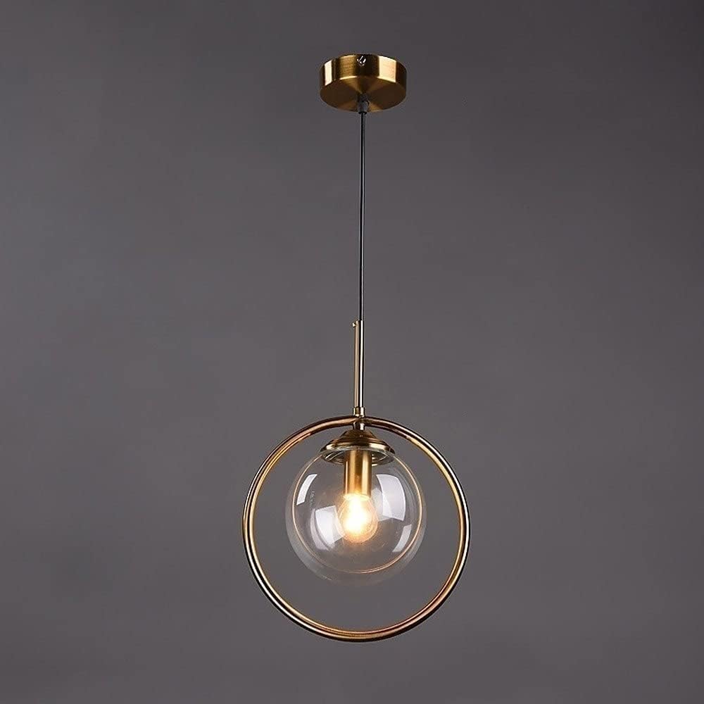 RRJJ Indoor Chandelier, Cone Clear Glass Light Shade Hanging Pendant Light Lamp Fixture Industrial V-intage Loft Kitchen Bar Fittings Ceiling Lights Chandelier Compatible with Living R